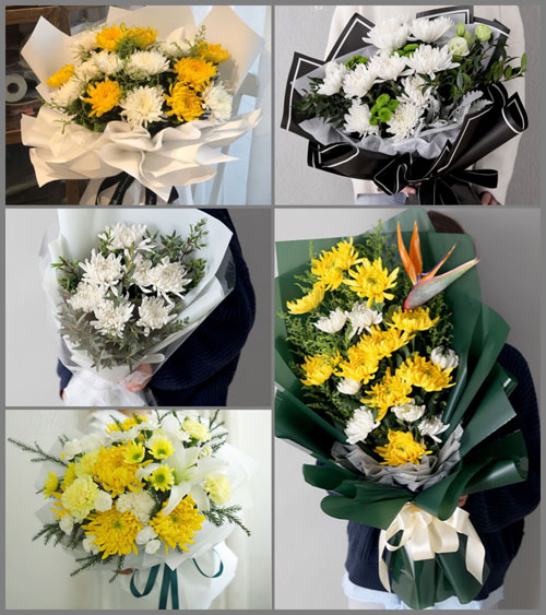 四川成都崇州市大划镇白事花束代送